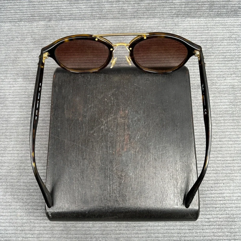 Ray-Ban RB 2183 1225/13 Tortoise Gold Double Bridge Sunglasses 53mm